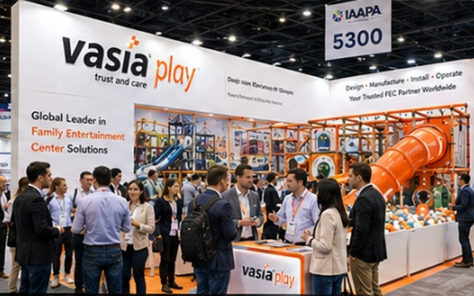 Vasia Play at IAAPA Expo Orlando USA Family Entertainment Center Exhibition