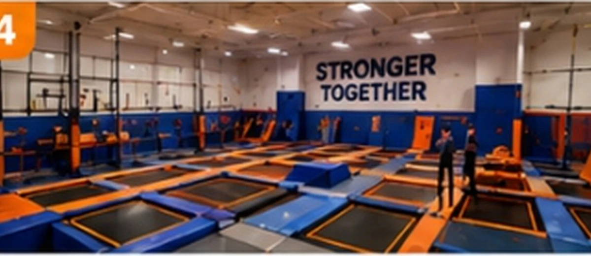 School Gym Trampoline Park Layout