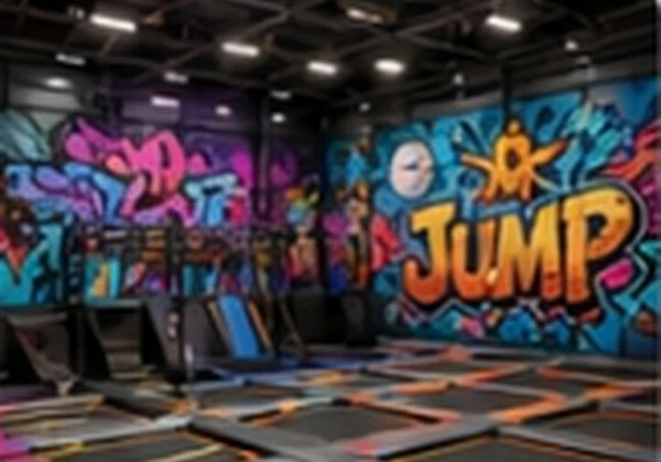 Urban style commercial trampoline park
