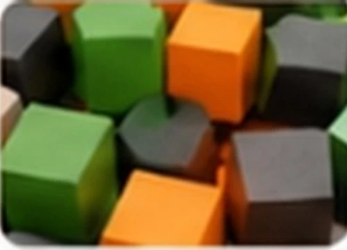 Foam pit cubes for trampoline park landing areas