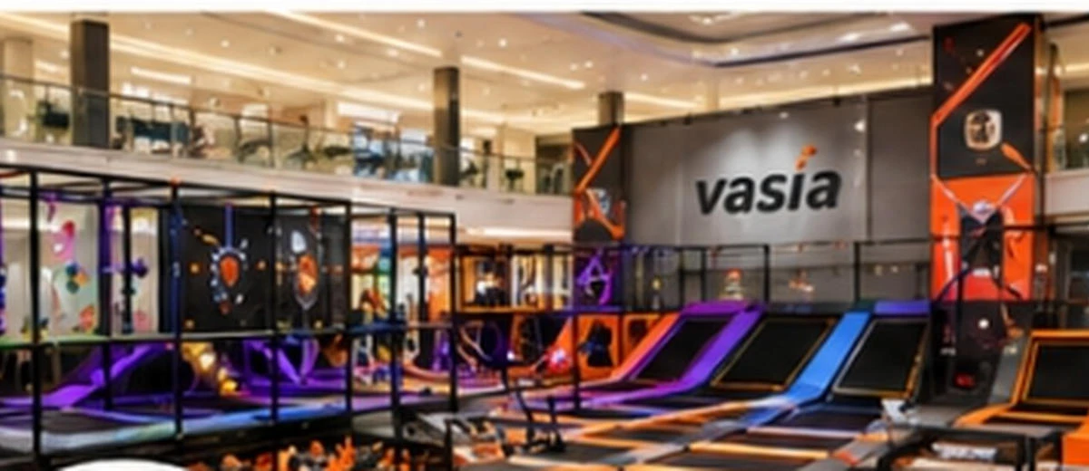 Shopping mall trampoline park project in Europe