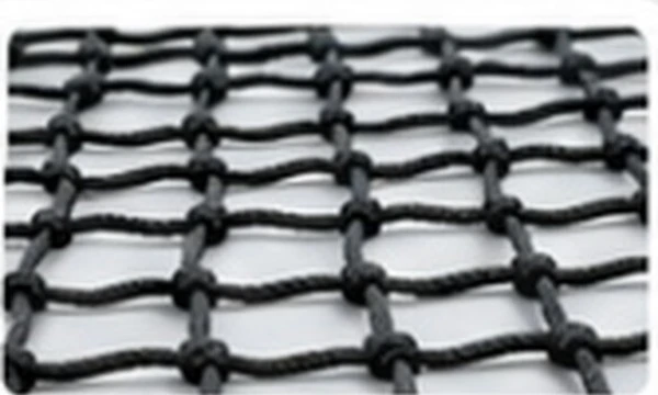 High density safety net for indoor rope course